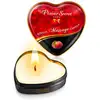 Image de Bougie de massage mini coeur pêche de vigne 35 ml