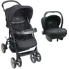Image de Poussette + Siège Auto Bébé Ts Cassiope2 Noir Etoile
