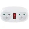 Image de Biplite Electro Depot 2x16a Avec Interrupteur Blanche