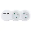Image de Biplite Electro Depot 2x16a + 2 Usb Blanche