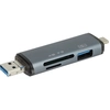 Image de Lecteur De Cartes 6 En 1 Edenwood Usb-a / Usb-c / Micro Usb   Sd, Micro Sd, Usb 3.0