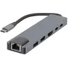 Image de Hub Usb-c Edenwood 6-en-1 Avec Hdmi, Rj45, Usb 3.0, Usb-c Pd