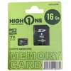 Image de Carte Memoire Micro Sd 16 Go High One + Adaptateur   Stockage Fiable Et economique