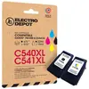 Image de Multipack Cartouches D'encres Electro Depot Compatible Canon C540/541xl Pack Noir+couleur