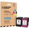 Image de Multipack Cartouches D'encres Electro Depot Compatible Hp H304 Pack Noir+couleur