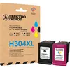 Image de Multipack Cartouches D'encres Electro Depot Compatible Hp H304xl Pack Noir+couleur
