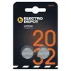 Image de Lot De 2 Piles Electro Depot Cr2032 Lithium
