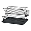 Image de Egouttoir Cosylife Metal Noir Pliable