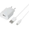 Image de Chargeur Secteur Usb High One 2,4aa + Câble Lightning / Usb 1m Blanc