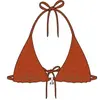 Image de Haut de maillot de bain femme Banana Moon Rico Seaglitter Orange 2XL RICO SEAGLITTER-LFD92