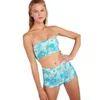 Image de Bas de maillot de bain femme Banana Moon Naza Daisybloom Turquoise 2XS NAZA DAISYBLOOM-JZZ14
