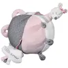 Image de Balle D'activité Bébé En Velours - Lilibelle Rose