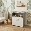 Image de Commode À Langer 2 Portes En Bois - Leaf Gris