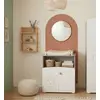 Image de Commode À Langer 2 Portes En Bois - Teddy Blanc