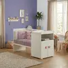 Image de Lit Combiné Évolutif - Basic Blanc/rose
