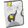 Image de Protège Carnet De Santé En Coton - Babyfan Gris