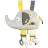 Image de Jouet D'activités Musical Et À Led En Velours - Babyfan Gris