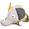Image de Doudou Eléphant En Velours - Babyfan Gris Clair