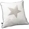 Image de Coussin Décoratif En Coton Étoile - Merlin Blanc