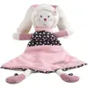 Image de Doudou Mouchoir Lapin En Velours - Miss Fleur De Lune Blanc