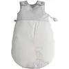 Image de Gigoteuse Bébé Brodée En Coton - Celeste Blanc/gris