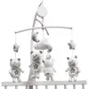 Image de Mobile Musical Bébé Ours En Polyester - Celeste Blanc