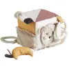 Image de Cube D'activité Bébé En Velours - Timouki Beige