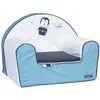 Image de Fauteuil Club Enfant En Coton - Lazare Bleu
