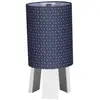 Image de Lampe De Chevet Avec Pied En Coton - Merlin Bleu