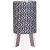 Image de Lampe De Chevet Avec Pied En Coton Marine - Miss Fleur De Lune Bleu Marine