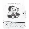 Image de Protege Carnet De Santé En Coton - Chao Chao Blanc