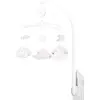 Image de Mobile Musical En Velours - Lily Blanc/gris