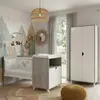 Image de Lit Combiné Évolutif En Bois - Scandi Blanc/gris