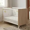 Image de Lit Bébé En Bois - Scandi Blanc/gris