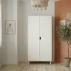 Image de Armoire Bébé 2 Portes En Bois - Scandi Blanc/beige