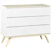 Image de Commode 3 Tiroirs En Bois - Serena Blanc