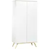 Image de Armoire Enfant 2 Portes En Bois - Serena Blanc