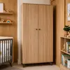 Image de Armoire 2 Portes D ©cor Bois Ch  ne - Come Marron/gris