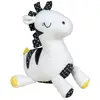 Image de Doudou En Velours - Pluche Et Pompon Blanc