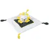 Image de Doudou Mouchoir En Velours - Pluche Et Pompon Blanc
