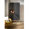 Image de Armoire 3 Portes 1 Niche - Boreale Gris