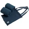 Image de Lot 2 Draps Housse Pour Lit Évolutif Bébé En Coton - Galopin Bleu Nuit