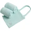 Image de Lot 2 Draps Housse Pour Lit Évolutif Bébé En Coton - Galopin Bleu Ciel