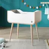 Image de Berceau Pieds Bois - Bambin Blanc