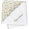 Image de Cape De Bain Et Gant En Coton - Promenons Nous Blanc