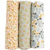 Image de Langes Lot De 3 En Coton Bio - Promenons Nous Blanc