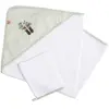 Image de Cape De Bain Plus Gant En Coton - Botanica Blanc