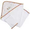 Image de Cape De Bain Et Gant En Coton - Sunlight Blanc