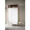 Image de Armoire 2 Portes Et 1 Niche - Access Marron/blanc