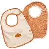 Image de Lot De 2 Bavoirs En Coton Décor Nuage - Orsino Beige/marron